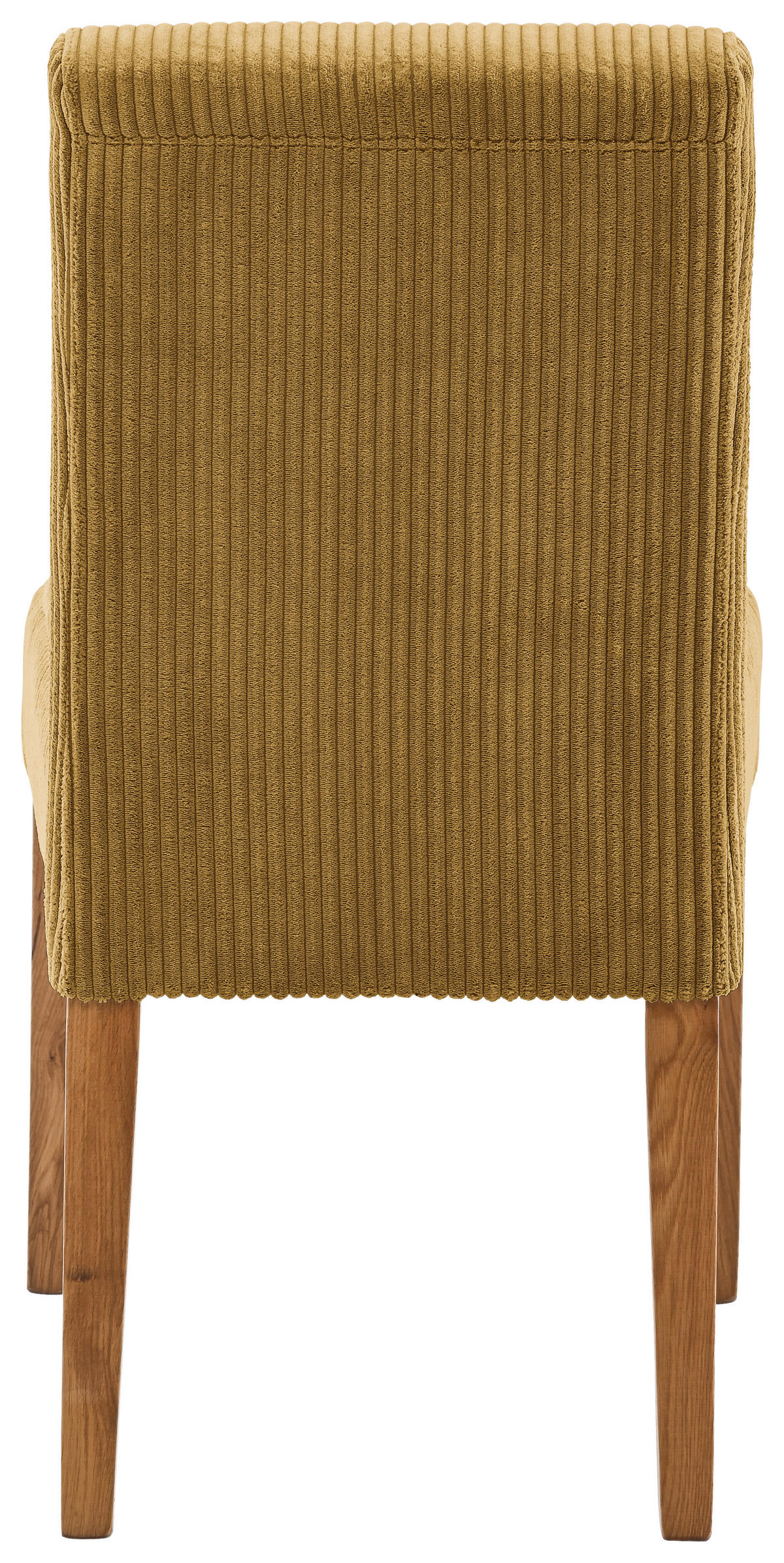 STUHL Cord Eichefarben, Currygelb Eiche massiv  - Currygelb/Eichefarben, KONVENTIONELL, Holz/Textil (47,5/91,5/63cm) - home24