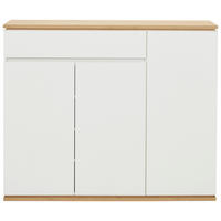 SCHUHSCHRANK 135/112/38 cm  - Weiss/Schwarz, Design, Holzwerkstoff/Kunststoff (135/112/38cm) - Xora