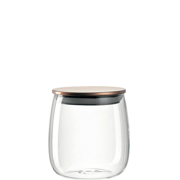 POSODA ZA SHRANJEVANJE  TE PER TE  12,3/13,5/12,3 cm           - prozorno, Basics, steklo (12,3/13,5/12,3cm) - Leonardo