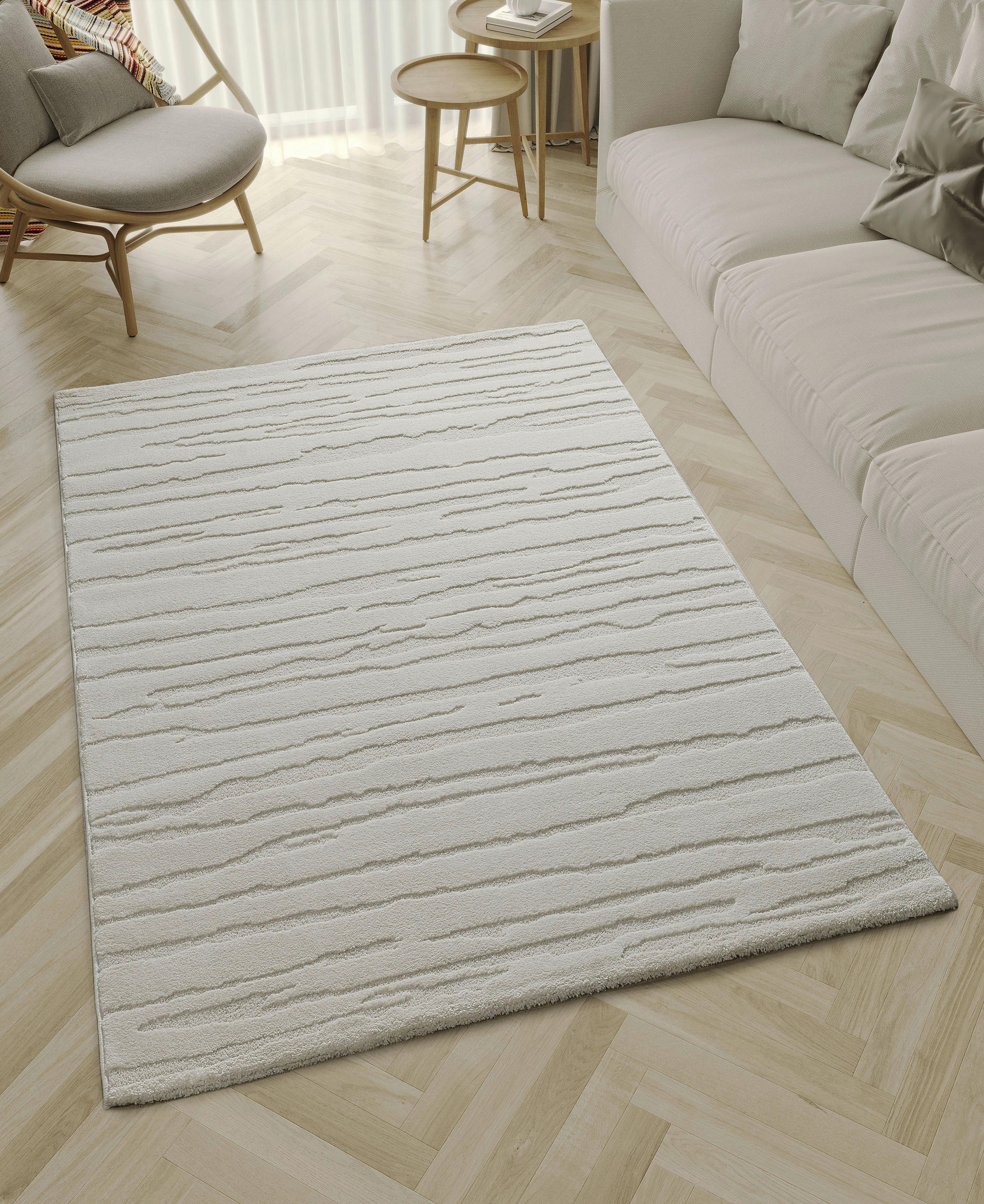 WEBTEPPICH 200/290 cm Elio Beige, Creme  - Beige/Creme, KONVENTIONELL, Textil (200/290cm) - Novel