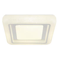 LED-DECKENLEUCHTE    38/38/7,5 cm  - Klar/Chromfarben, Konventionell, Kunststoff/Metall (38/38/7,5cm) - Globo