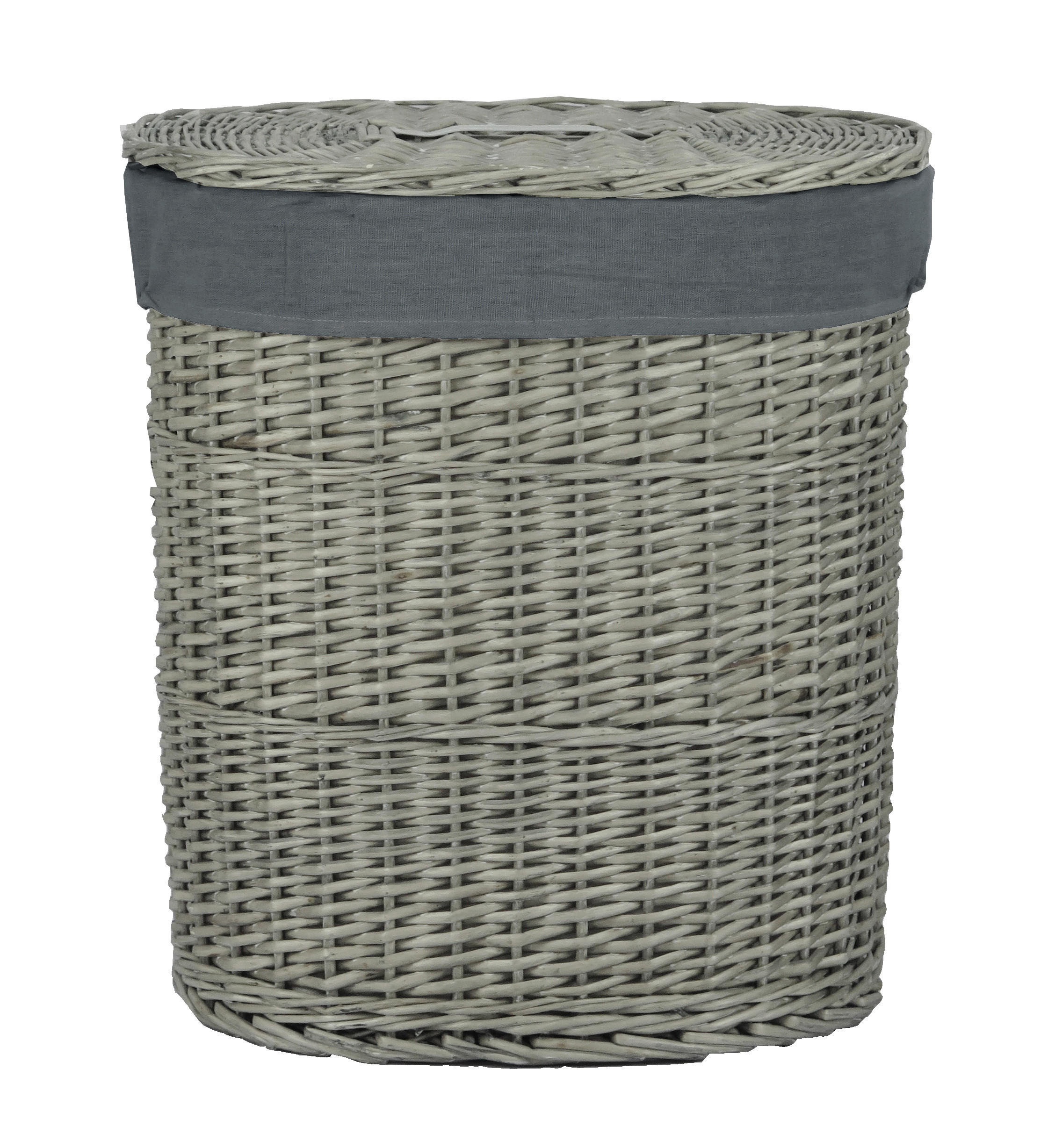 RUHÁSKOSÁR - szürke, Basics, textil/fa (51/37/56cm) - Ambia Home