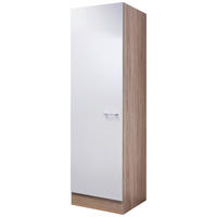 GESCHIRRSCHRANK  in Weiß, Sonoma Eiche  - Alufarben/Weiß, KONVENTIONELL, Holzwerkstoff/Kunststoff (50/200cm) - FlexWell