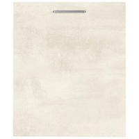 GESCHIRRSPÜLERFRONT 45/72/56 cm  in Weiß  - Edelstahlfarben/Weiß, MODERN, Holzwerkstoff/Metall (45/72/56cm) - Nobilia