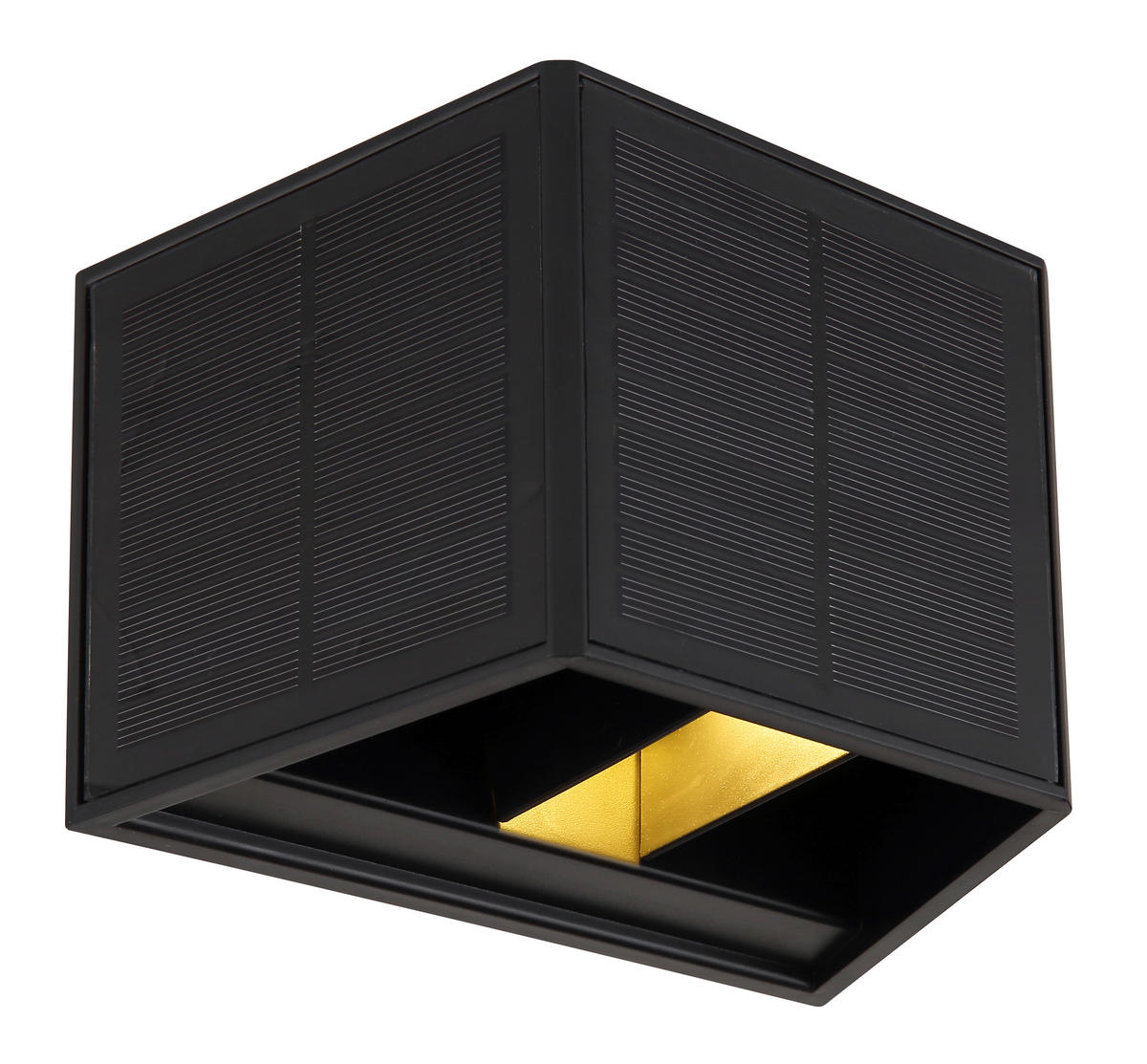 SOLARLEUCHTE - Klar/Schwarz, Design, Kunststoff (15,4/9,6/9,9cm) - Globo