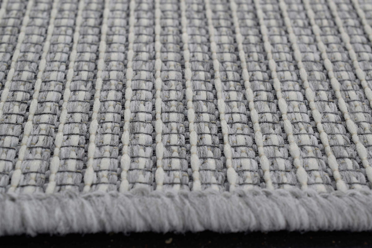 OUTDOORTEPPICH  für Terrasse und Balkon 120/170 cm Amalfi Grau  - Grau, KONVENTIONELL, Textil (120/170cm) - Novel