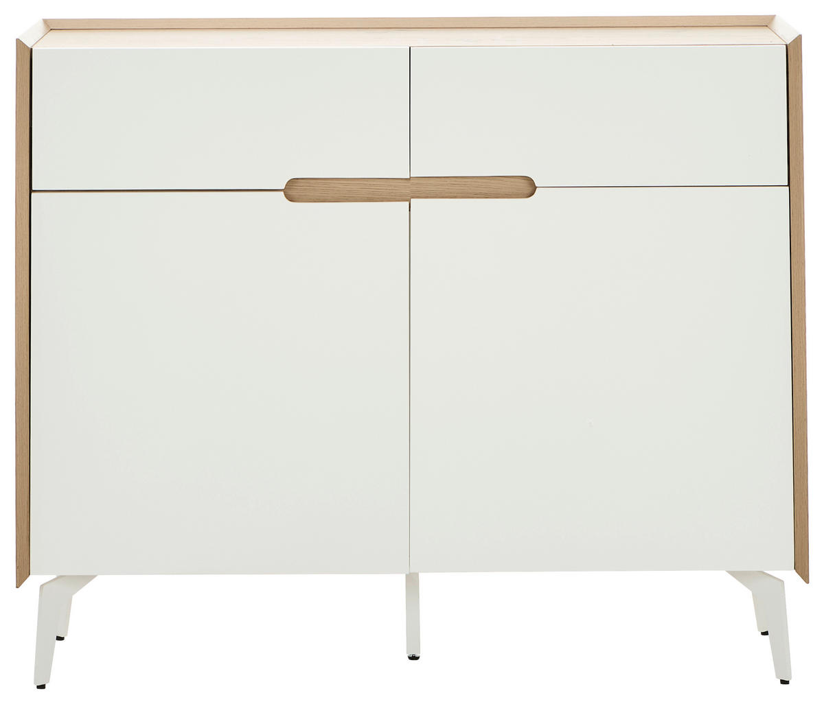KOMMODE 110/91/40 cm  in Weiss, Eiche Artisan  - Weiss/Eiche Artisan, Design, Holzwerkstoff/Metall (110/91/40cm) - Carryhome