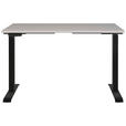 SCHREIBTISCH 120/80/72-118 cm  in Schwarz, Kaschmir  - Kaschmir/Schwarz, MODERN, Holzwerkstoff/Metall (120/80/72-118cm) - Novel