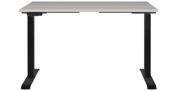 SCHREIBTISCH 120/80/72-118 cm  in Schwarz, Kaschmir  - Kaschmir/Schwarz, MODERN, Holzwerkstoff/Metall (120/80/72-118cm) - Novel