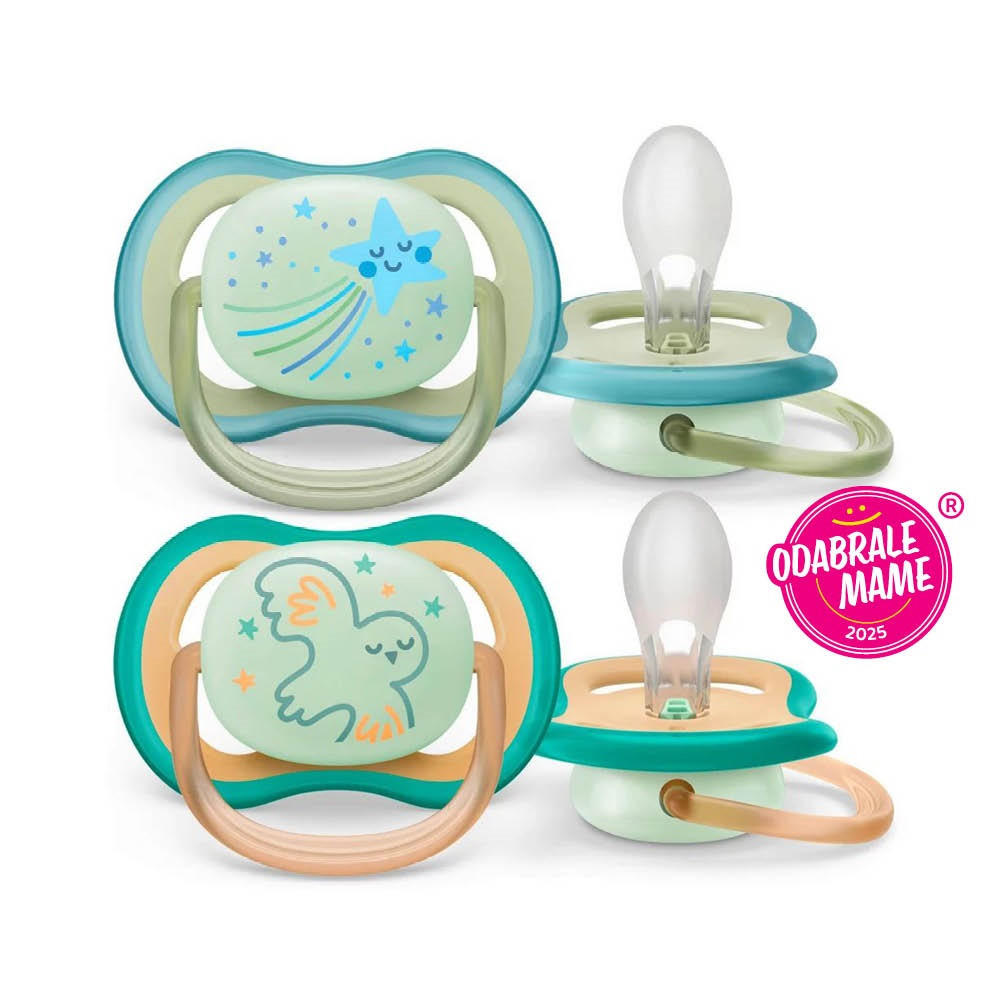 DUDA   - svijetlo zelena/bež, Basics, plastika/prirodni materijali (4/5,5/4cm) - Avent