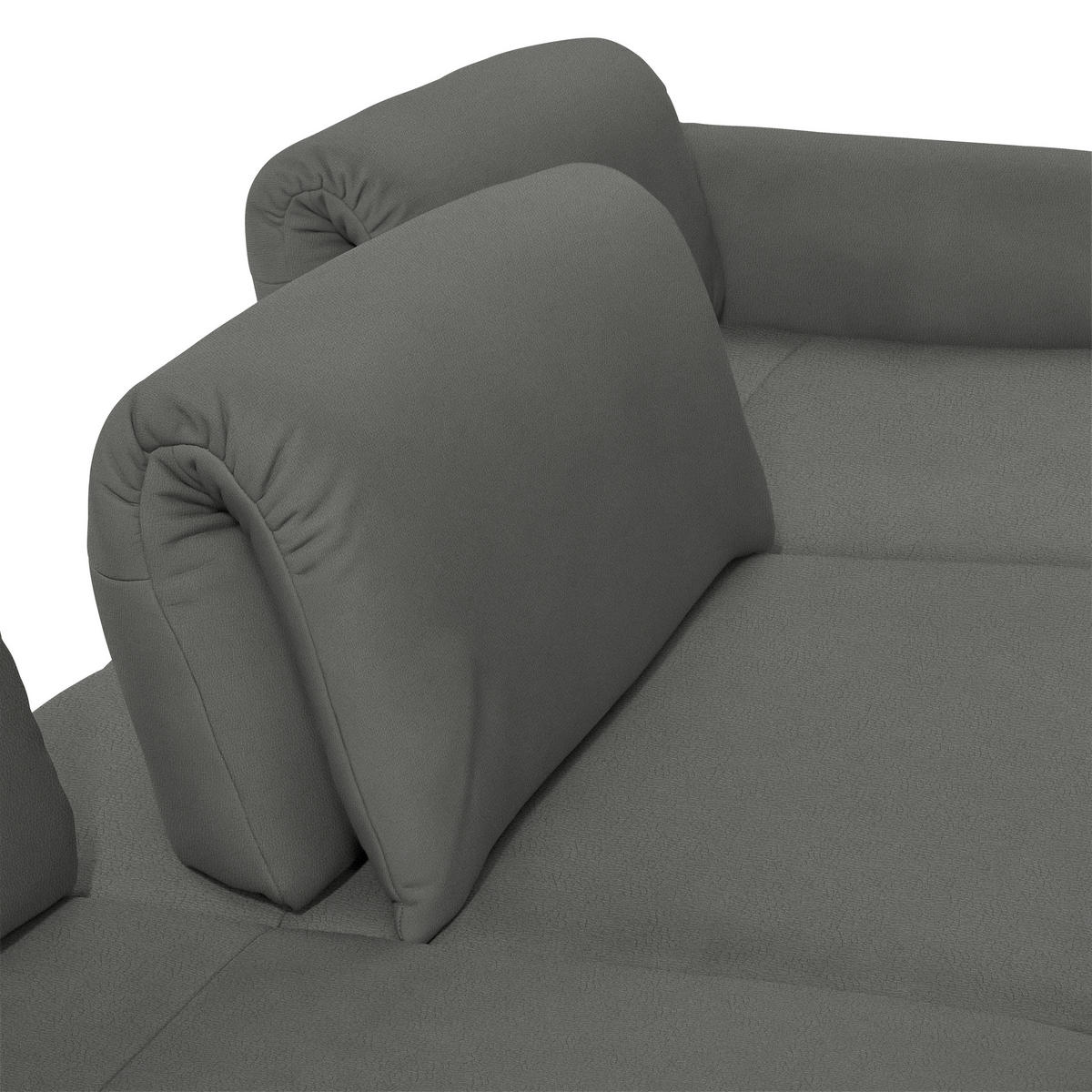 ECKSOFA in Echtleder Dunkelgrau  308/173 cm  - Dunkelgrau/Anthrazit, Design, Leder/Metall (308/173cm) - Joop!