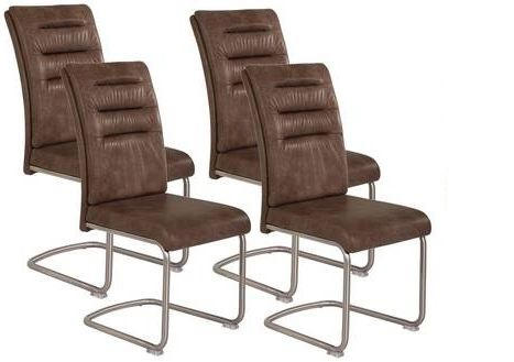 P & B Schwingstuhl-Set Schlamm 45x102x65 cm