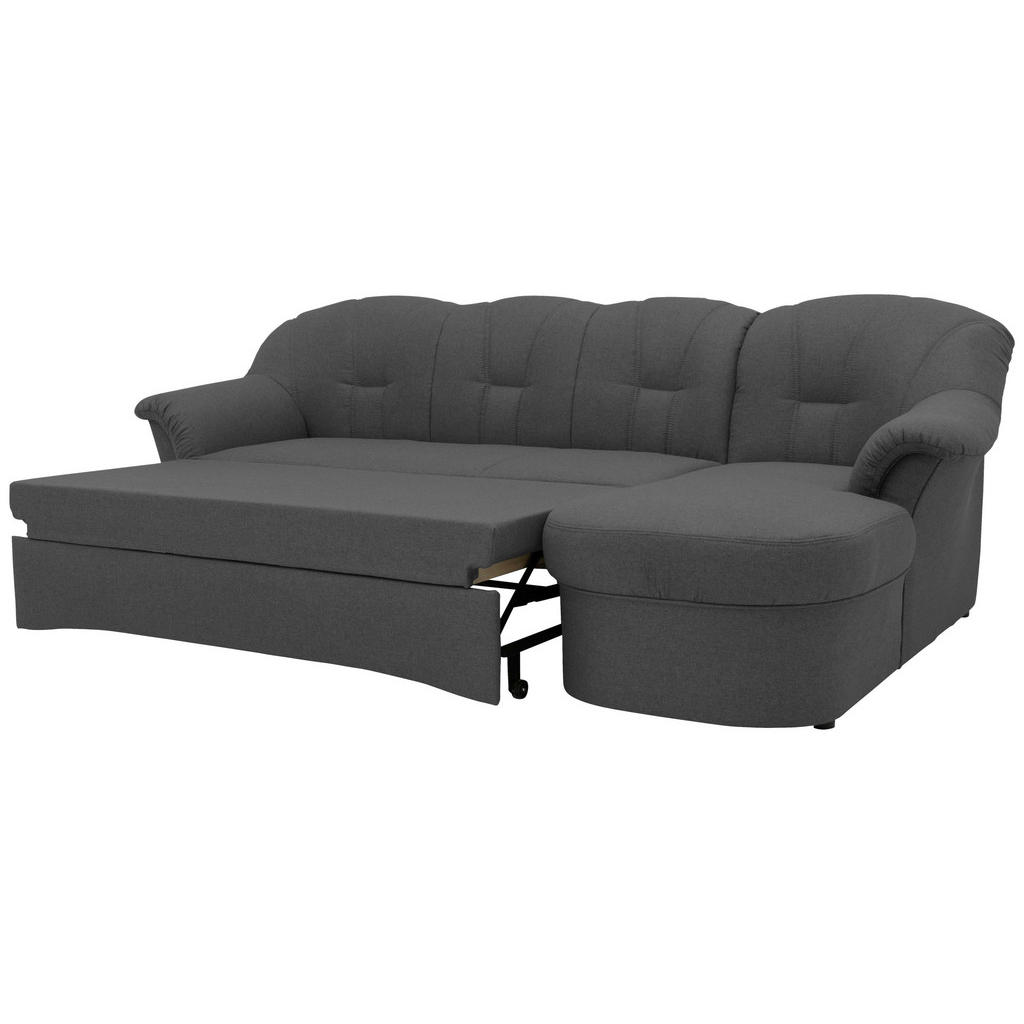 Thumbnail - Mid.you Eckschlafsofa, Grau, Textil, Uni, 3-Sitzer, 233x142 cm, Made in EU, FSC Mix, Rücken echt, Wohnzimmer, Sofas & Co...