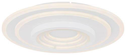 LED-DECKENLEUCHTE Bafur 49,5/7 cm   - Weiß, Design, Kunststoff/Metall (49,5/7cm) - Globo