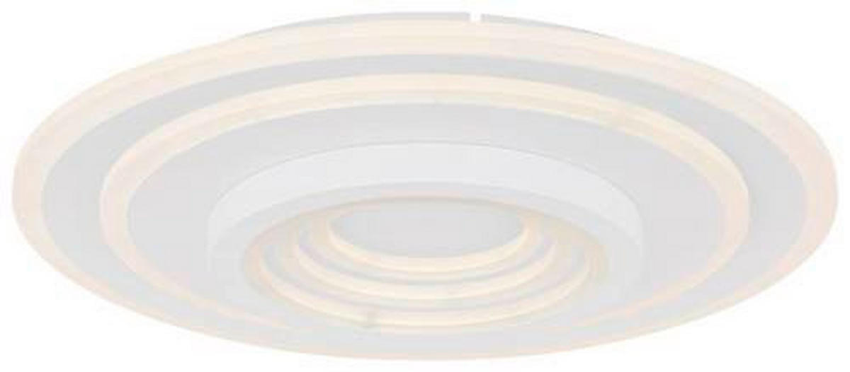 STROPNA LED-SVETILKA  Bafur 50 W//3000-6000 K/230 V/ - bela, Design, kovina/umetna masa (49,5/7cm) - Globo