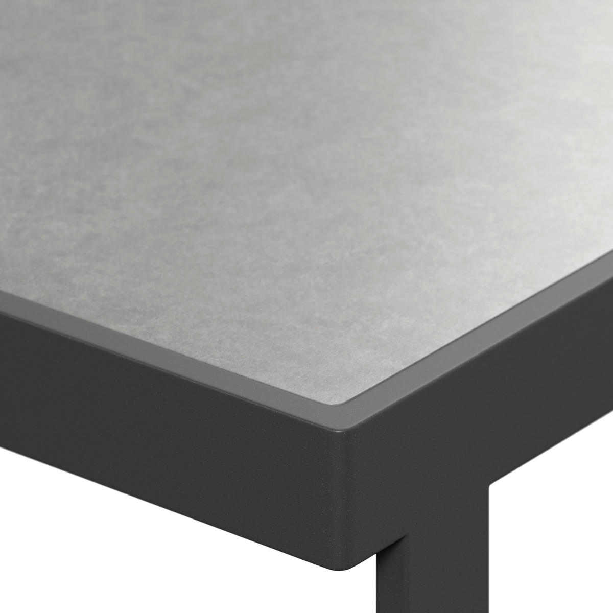 LOUNGEGARNITUR 273/273 cm Aluminium  - Anthrazit/Grau, MODERN, Glas/Textil (273/273cm) - Ambia Garden