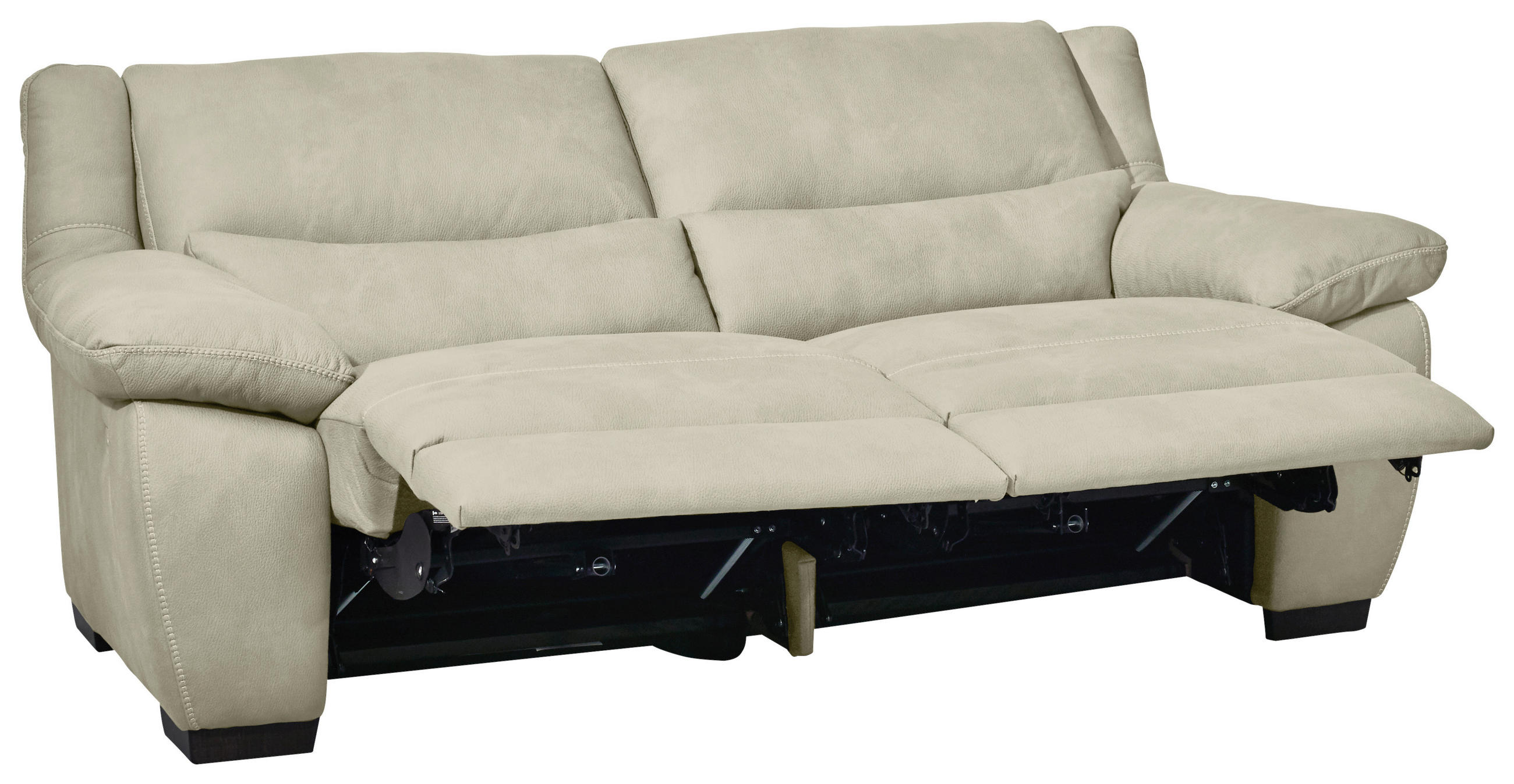 Thumbnail - Livetastic 2,5-Sitzer, Greige, Textil, Füllung: Polyetherschaumkern, 210x96x99 cm, Made in EU, Wohnzimmer, Sofas & Couch...