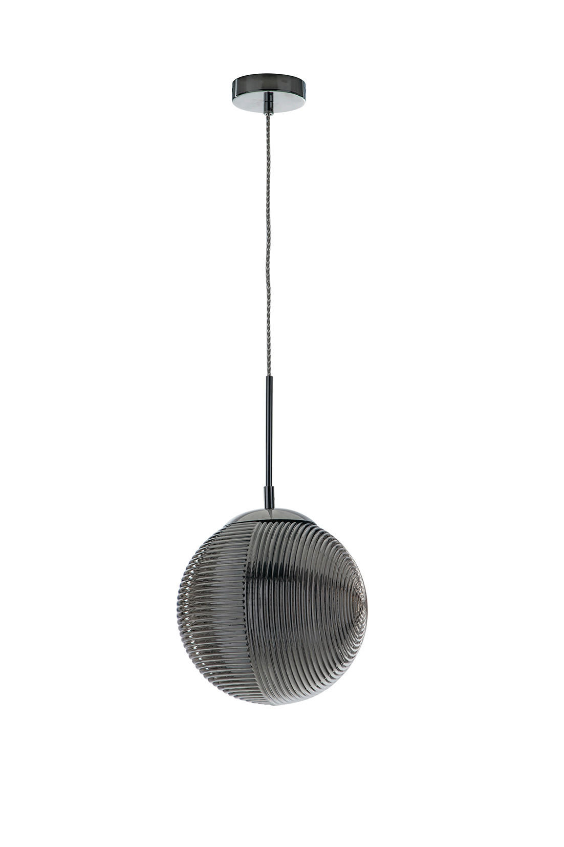 HÄNGELEUCHTE 25/43,6 cm  - Grau, KONVENTIONELL, Glas (25/43,6cm)