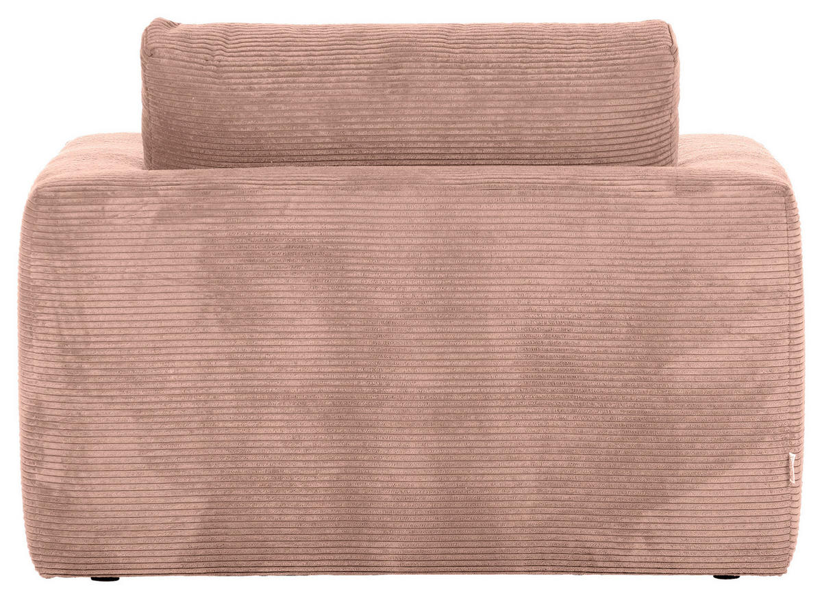 XXL-FÅTÖLJ i textil gammelrosa  - svart/gammelrosa, Romantik / Lanthus, textil/plast (120/67/140cm) - MID.YOU