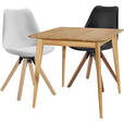 ESSTISCH in Holz 80/80/76 cm  - Eichefarben, Design, Holz (80/80/76cm) - Carryhome
