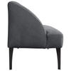 SITZBANK in Textil Blau  - Blau/Schwarz, Konventionell, Textil/Metall (197/85/72cm) - Moderano