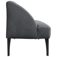 SITZBANK in Textil Blau  - Blau/Schwarz, Konventionell, Textil/Metall (197/85/72cm) - Moderano