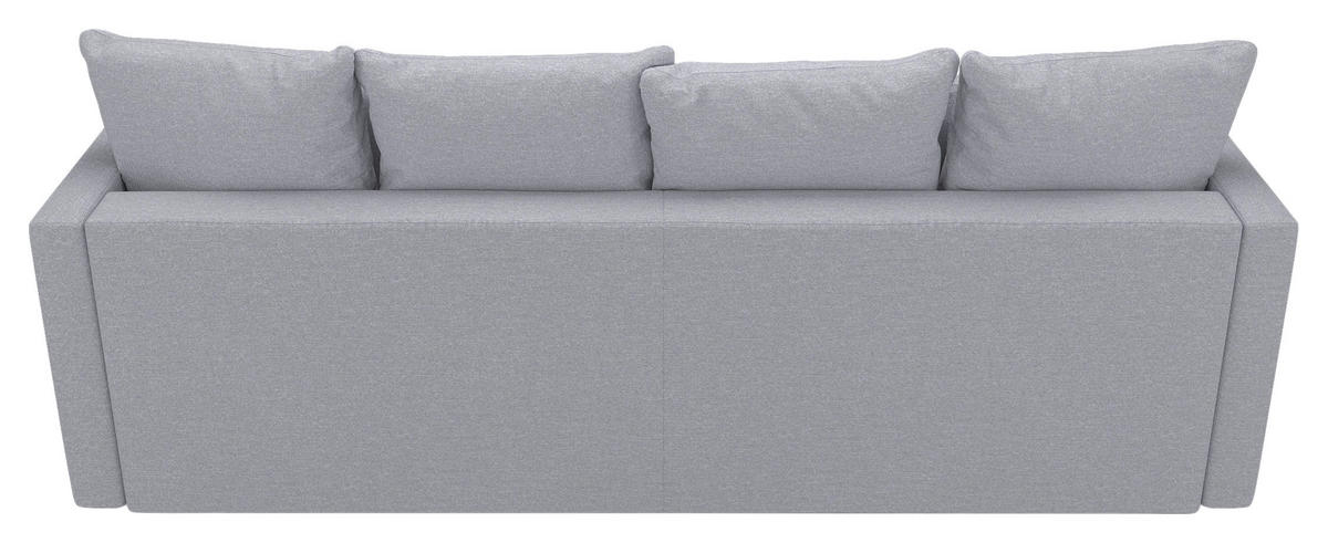 SCHLAFSOFA in Webstoff Hellgrau  - Hellgrau/Schwarz, Design, Textil (223/96/95cm) - MID.YOU