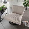 RELAXSESSEL in Textil Cappuccino  - Schwarz/Cappuccino, Design, Textil/Metall (100/78/96cm) - Livetastic