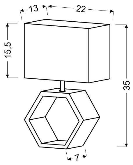 Thumbnail - Xxxl Tischleuchte, Grau, Stein, 22.5x35x22.5 cm, Lampen & Leuchten, Innenbeleuchtung, Tischlampen, Tischlampen