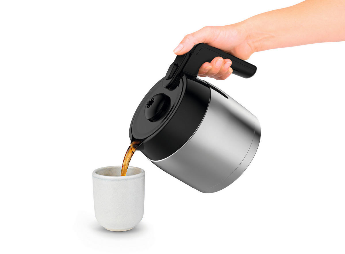 FILTERKAFFEEMASCHINE  - Edelstahlfarben/Schwarz, Trend, Kunststoff/Metall (40/21/40cm) - Beem