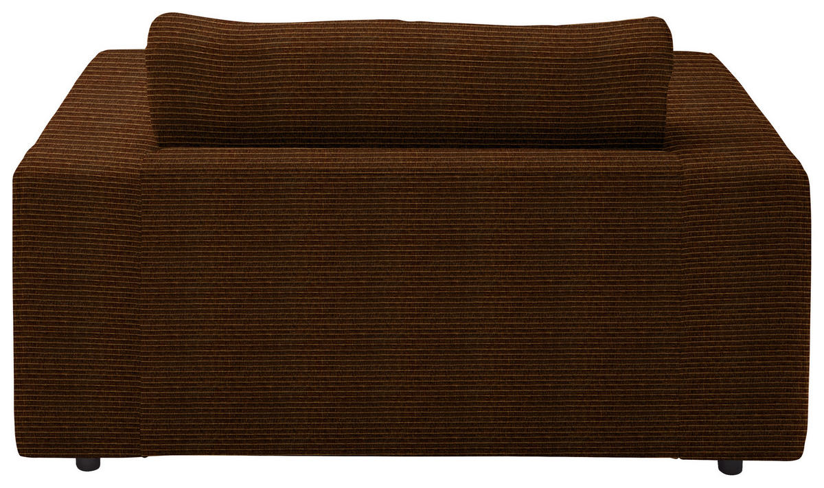 XXL-SESSEL in Chenille Messingfarben  - Messingfarben/Schwarz, Design, Kunststoff/Textil (150/86/170cm) - Lomoco