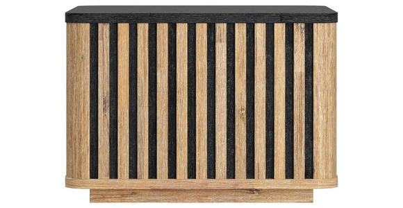 COUCHTISCH in Holz 50/50/35 cm - Schwarz/Akaziefarben, LIFESTYLE, Holz (50/50/35cm) - Landscape