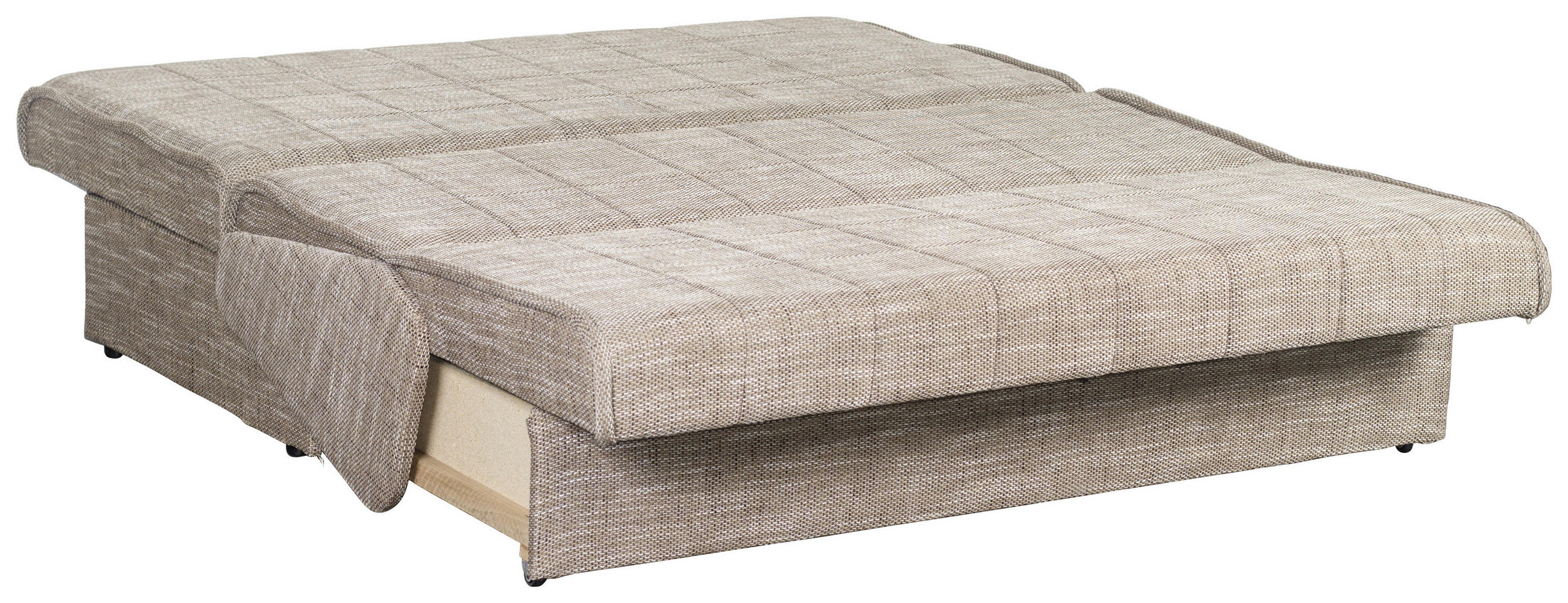 ZOFA S POSTELJNO FUNKCIJO,  rjava tekstil  - črna/rjava, Konvencionalno, tekstil (166/87/110cm) - Boxxx