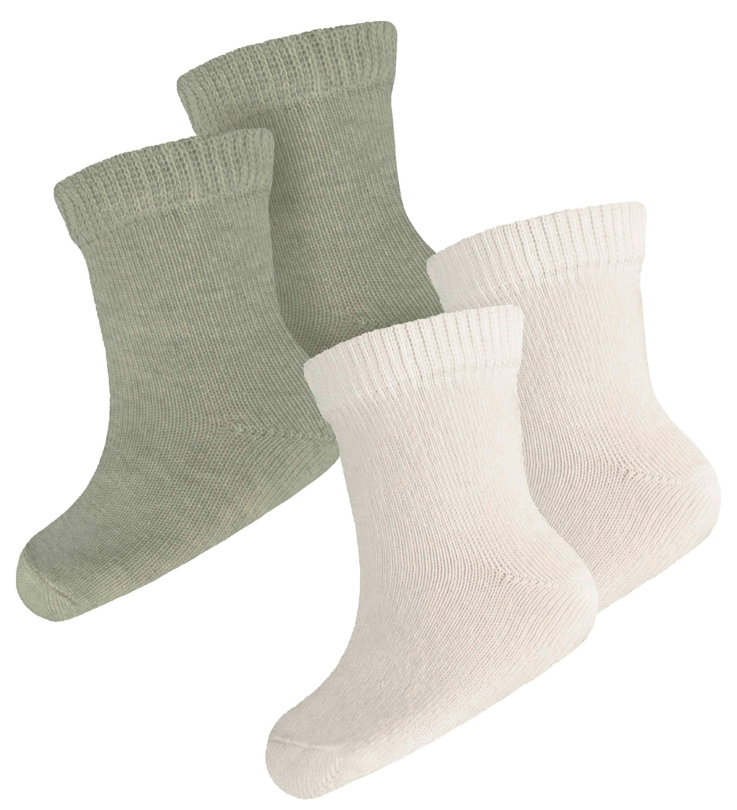 SOCKEN 2 Stück  - Salbeigrün/Braun, Basics, Textil (17/18null) - Avelia