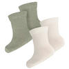 SOCKEN 2 Stück  - Salbeigrün/Braun, Basics, Textil (17/18null) - Avelia