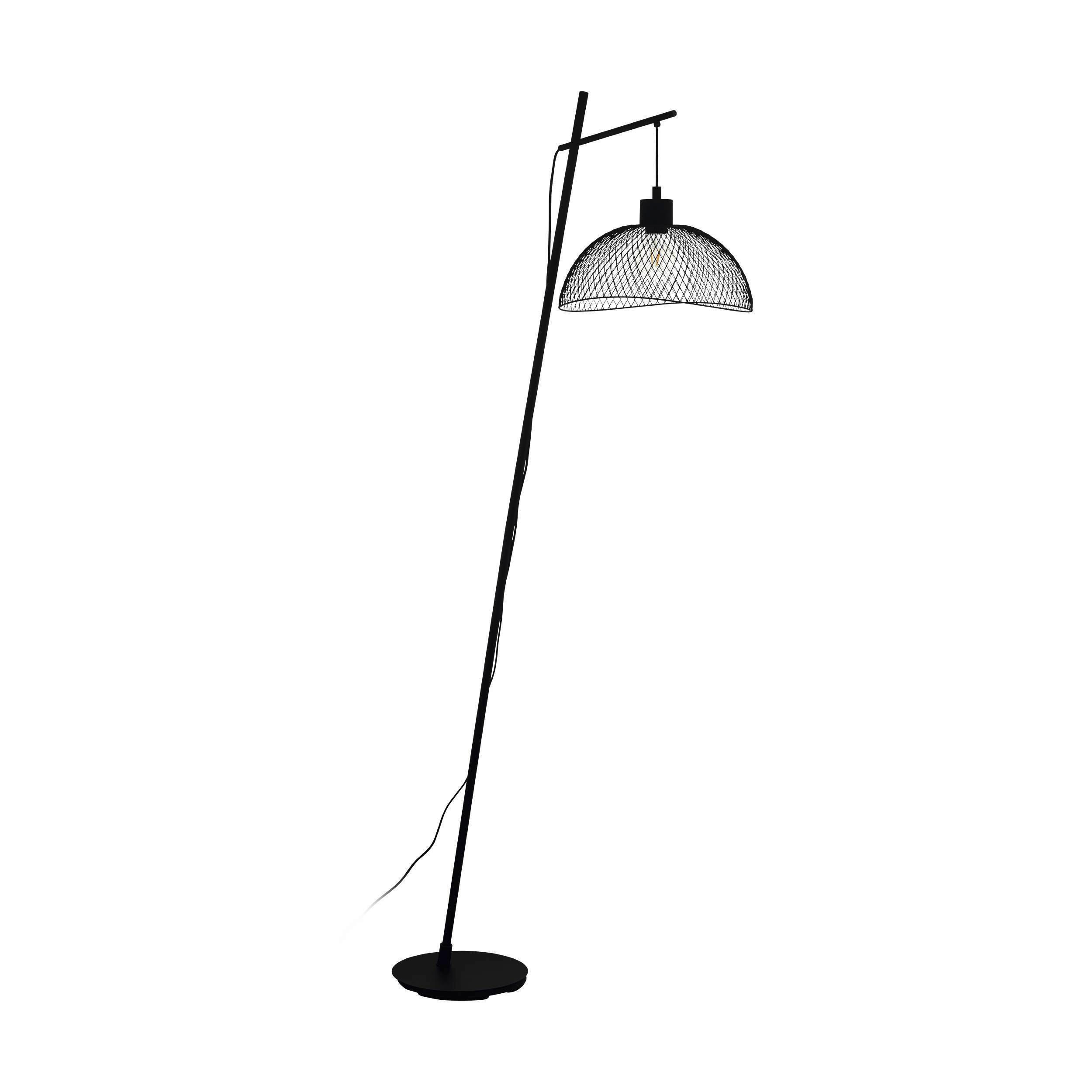STOJACÍ LAMPA, 86/39/191 cm - černá, Konvenční, kov (86/39/191cm) - Eglo