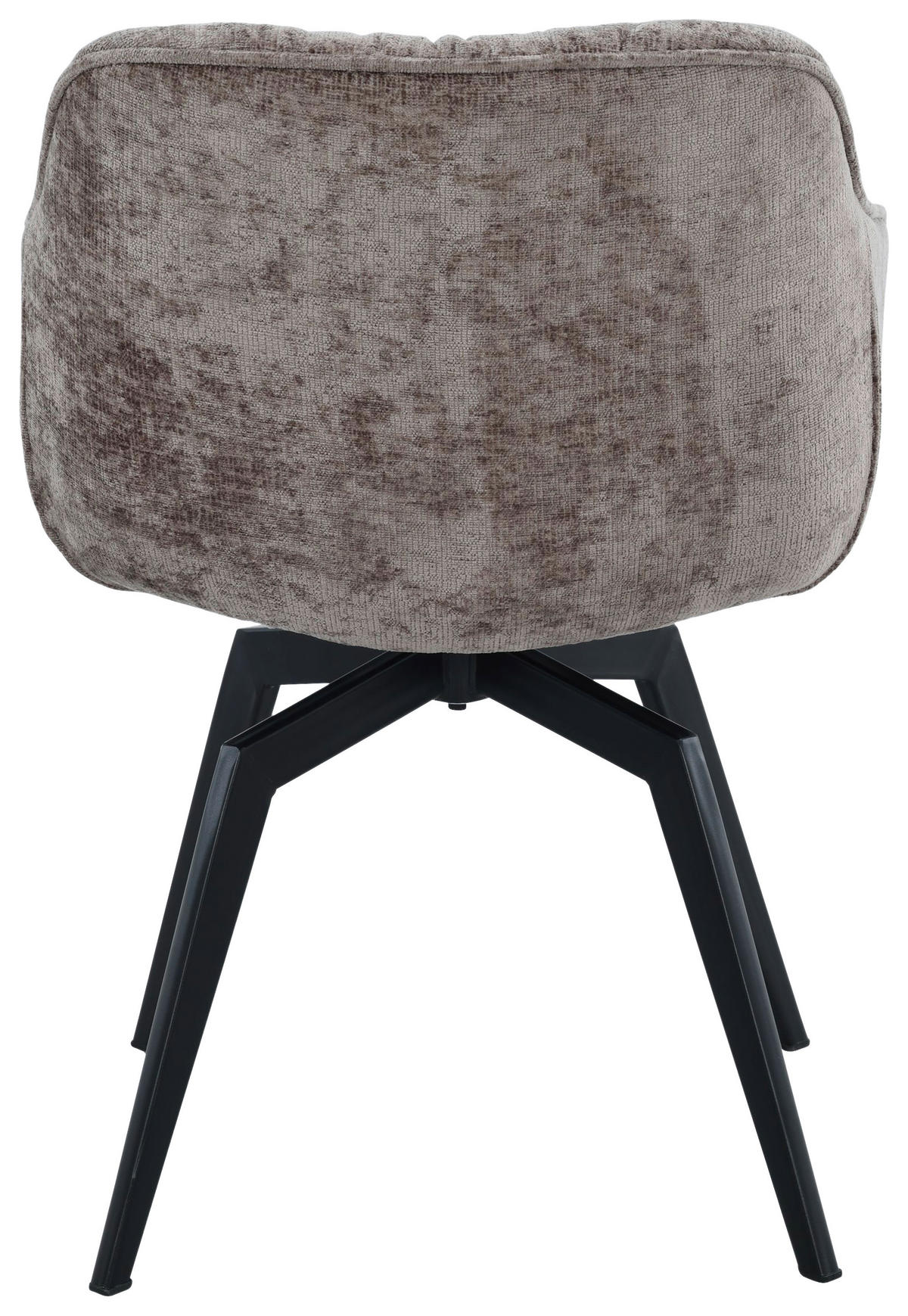 KAROSSZÉK fekete, világosbarna  - fekete/világosbarna, Modern, textil/fém (59,5/84/63,5cm) - Livetastic