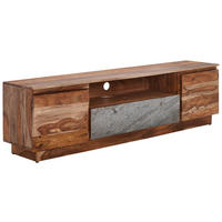 NISKA KOMODA   190/53/41 cm   prirodne boje   - siva/prirodne boje, Design, kamen/drvo (190/53/41cm) - Livetastic