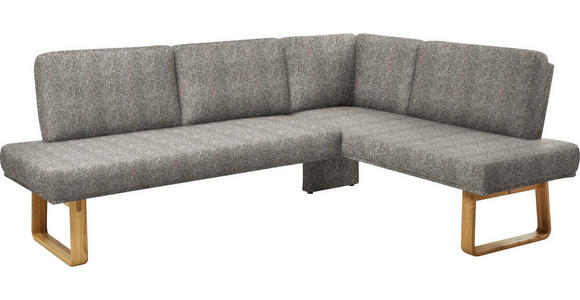 ECKBANK 240/174 cm  in Eichefarben, Beige  - Eichefarben/Beige, Design, Holz/Textil (240/174cm) - Dieter Knoll