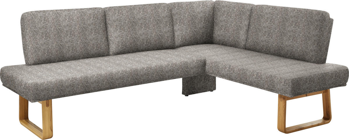 ECKBANK 240/174 cm  in Eichefarben, Beige  - Eichefarben/Beige, Design, Holz/Textil (240/174cm) - Dieter Knoll