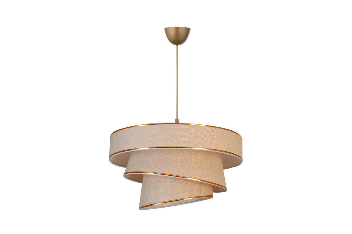 HÄNGELEUCHTE 40/125 cm   - Creme, Trend, Kunststoff/Textil (40/125cm) - Novel