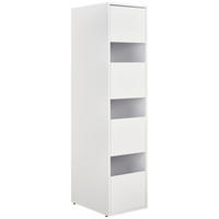 MULTISKÅP 50/210/67,5 cm 4-dörrar - vit, Basics, trämaterial (50/210/67,5cm) - Best Price