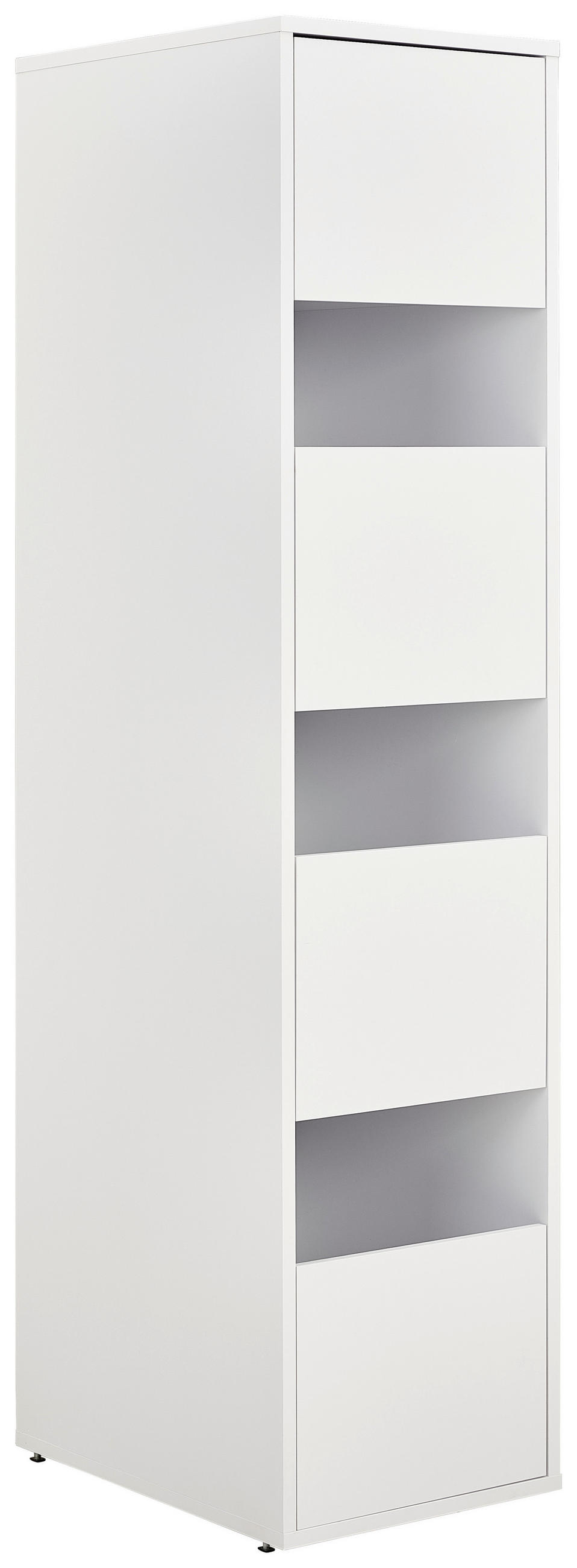 MULTISKÅP 50/210/67,5 cm 4-dörrar - vit, Basics, trämaterial (50/210/67,5cm) - Best Price