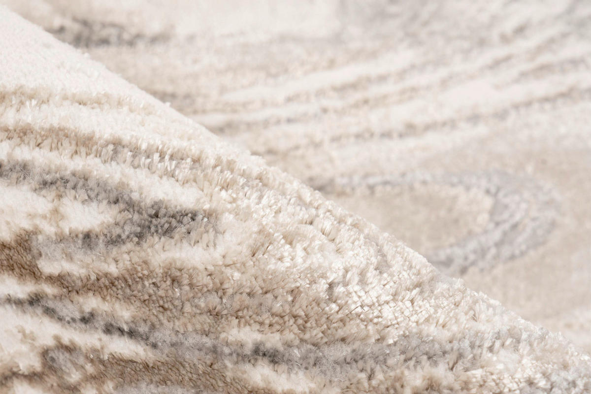 FLACHWEBETEPPICH 200/290 cm Silberfarben, Beige  - Beige/Silberfarben, Basics, Textil (200/290cm) - Kayoom