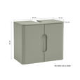 WASCHBECKENUNTERSCHRANK 61/53/35 cm  - Schilfgrün, KONVENTIONELL, Holzwerkstoff (61/53/35cm) - Xora