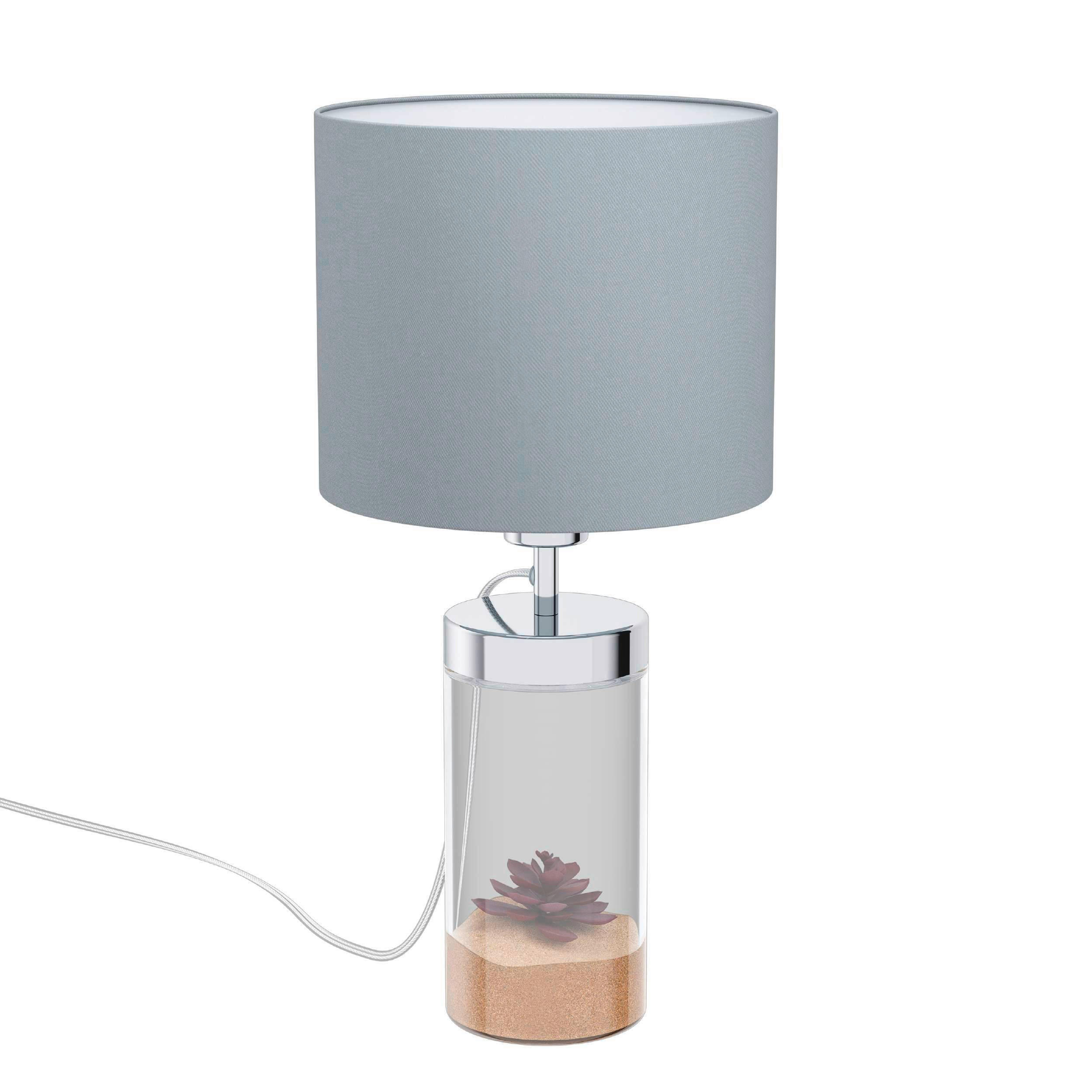 BORDSLAMPA Lidsing 24/48 cm   - klar/grå, Design, metall/glas (24/48cm) - Eglo