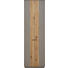 GARDEROBENSCHRANK Wildeiche massiv lackiert Eichefarben, Fango - Fango/Edelstahlfarben, Design, Holz/Metall (61/200/36cm) - DIETER KNOLL