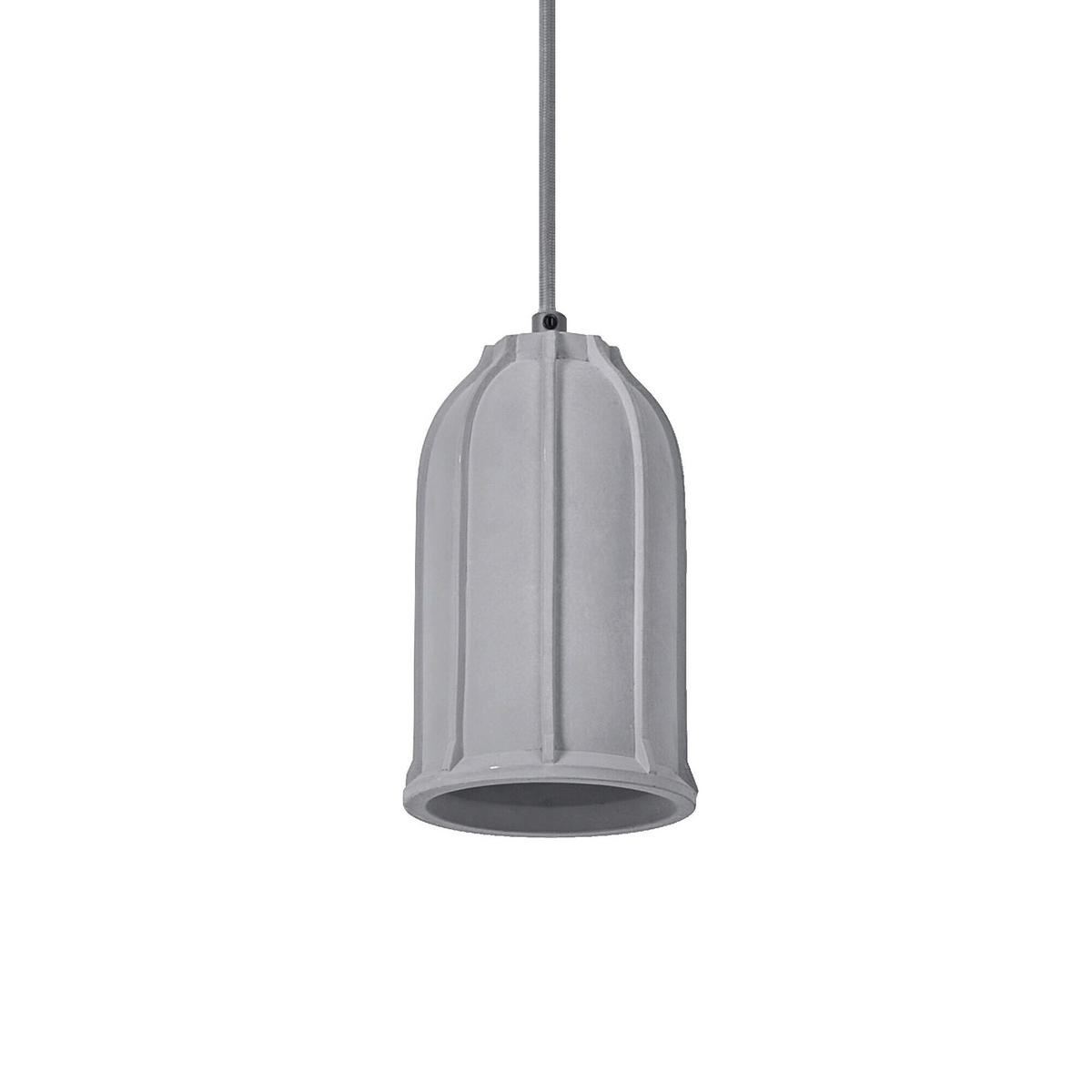 HÄNGELEUCHTE 11.5/123.5 cm  - Dunkelgrau, Basics, Stein/Metall (11.5/123.5cm) - Osram