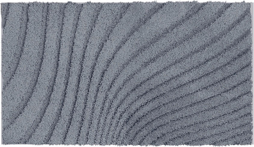 BADEMATTE Anthrazit 60/100 cm  - Anthrazit, Basics, Kunststoff/Textil (60/100cm) - Grund