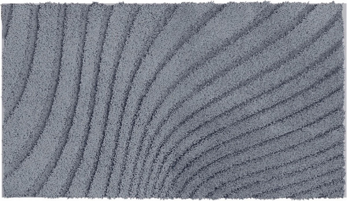 BADEMATTE Anthrazit 60/100 cm  - Anthrazit, Basics, Kunststoff/Textil (60/100cm) - Grund